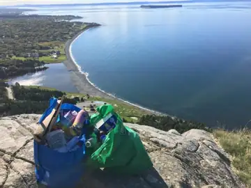 Photo 1 of 4 from the Topsail Bluff lookout, CBS post, September 21, 2022